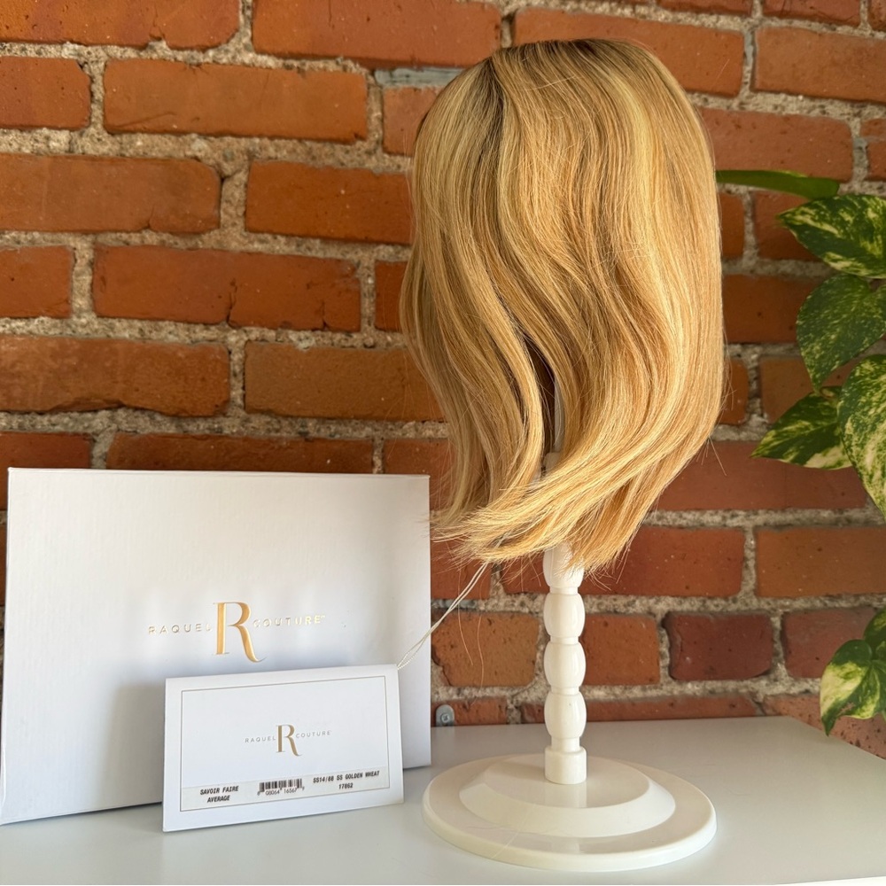 SAVOIR FAIRE Remy Human Hair Wig RAQUEL WELCH HandTied+Lace SS14/88 Golden Wheat